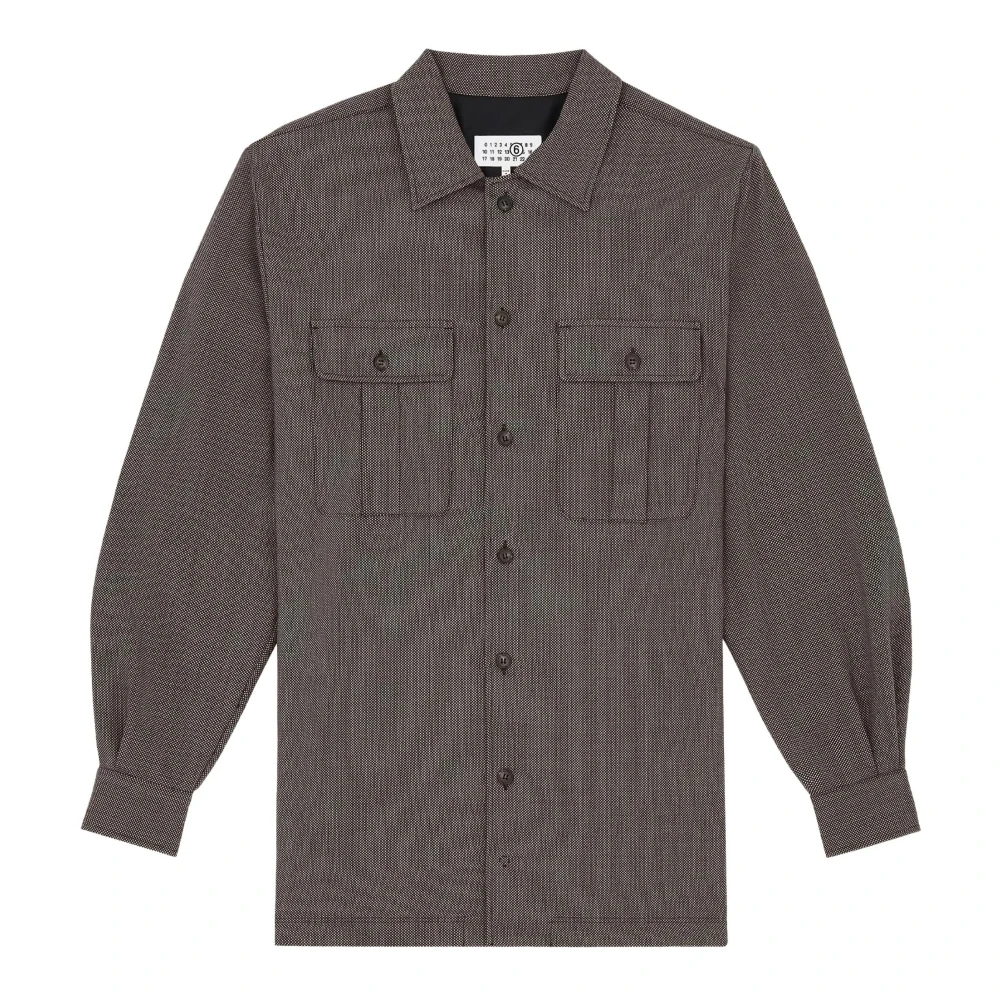 Mm6 Maison Margiela Mujer Marrón Blusas Y Camisas, Talla: S