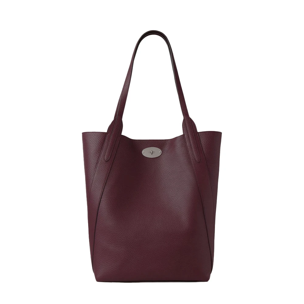 Mulberry North South Bayswater Tote Black Cherry Red Dames