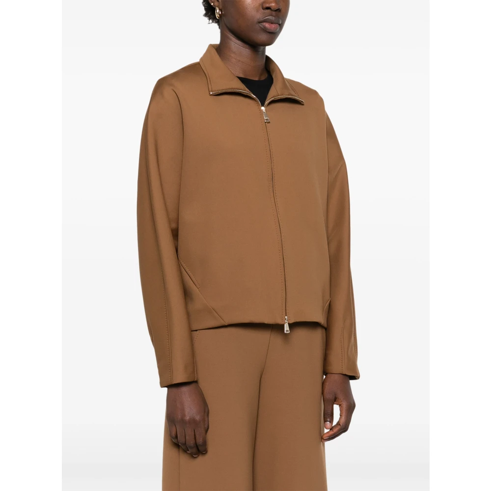 Max Mara Witte Plava Elegante Jurk White Dames