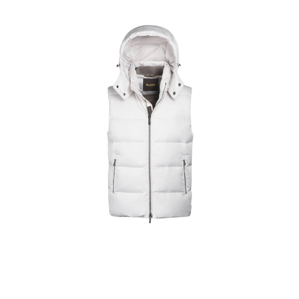 Moorer Men's Beige Waistcoats, S, Fire-Wk Vest