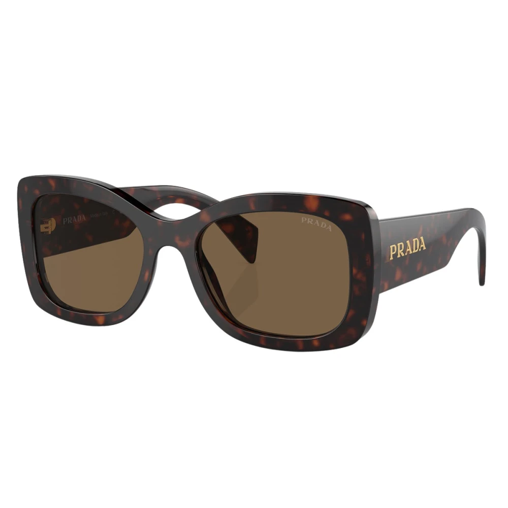 Prada Unisex Brown Sunglasses, 56 Mm, Oval Sunglasses