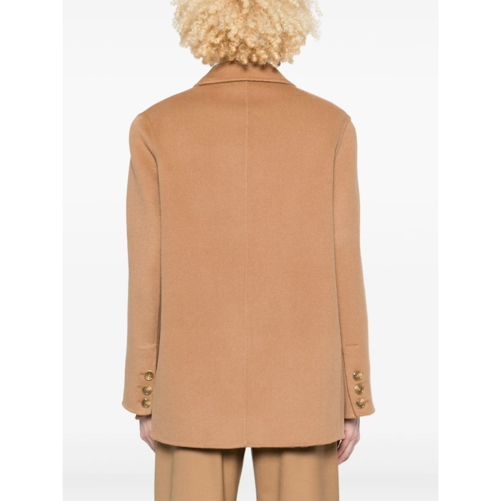 Semicouture Kameelbruine wollen blazer Beige Dames