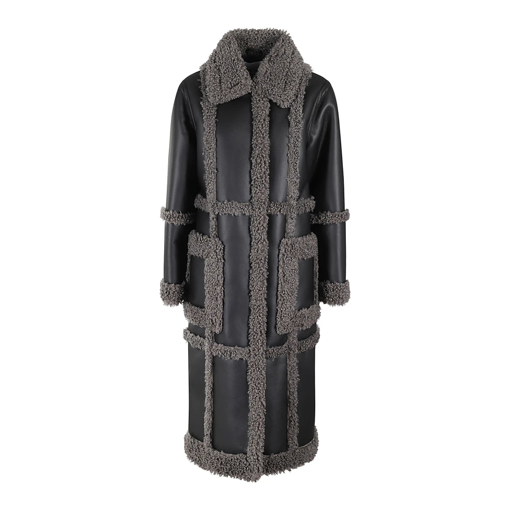 Stand Studio Stijlvolle Patrice Coat voor vrouwen Black Dames