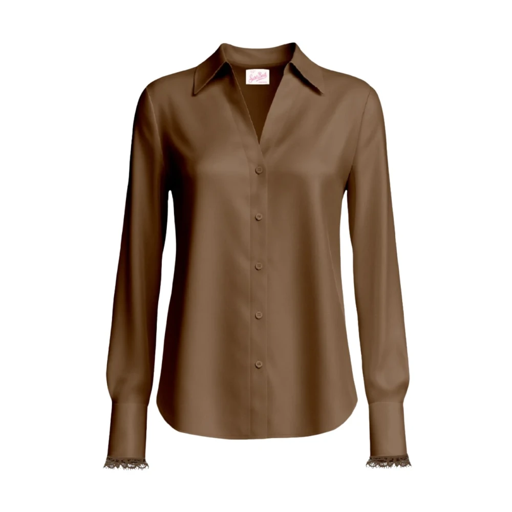 Mc2 Saint Barth Shirts - Female - Shirts - Brown - M - Blouses & Shirts