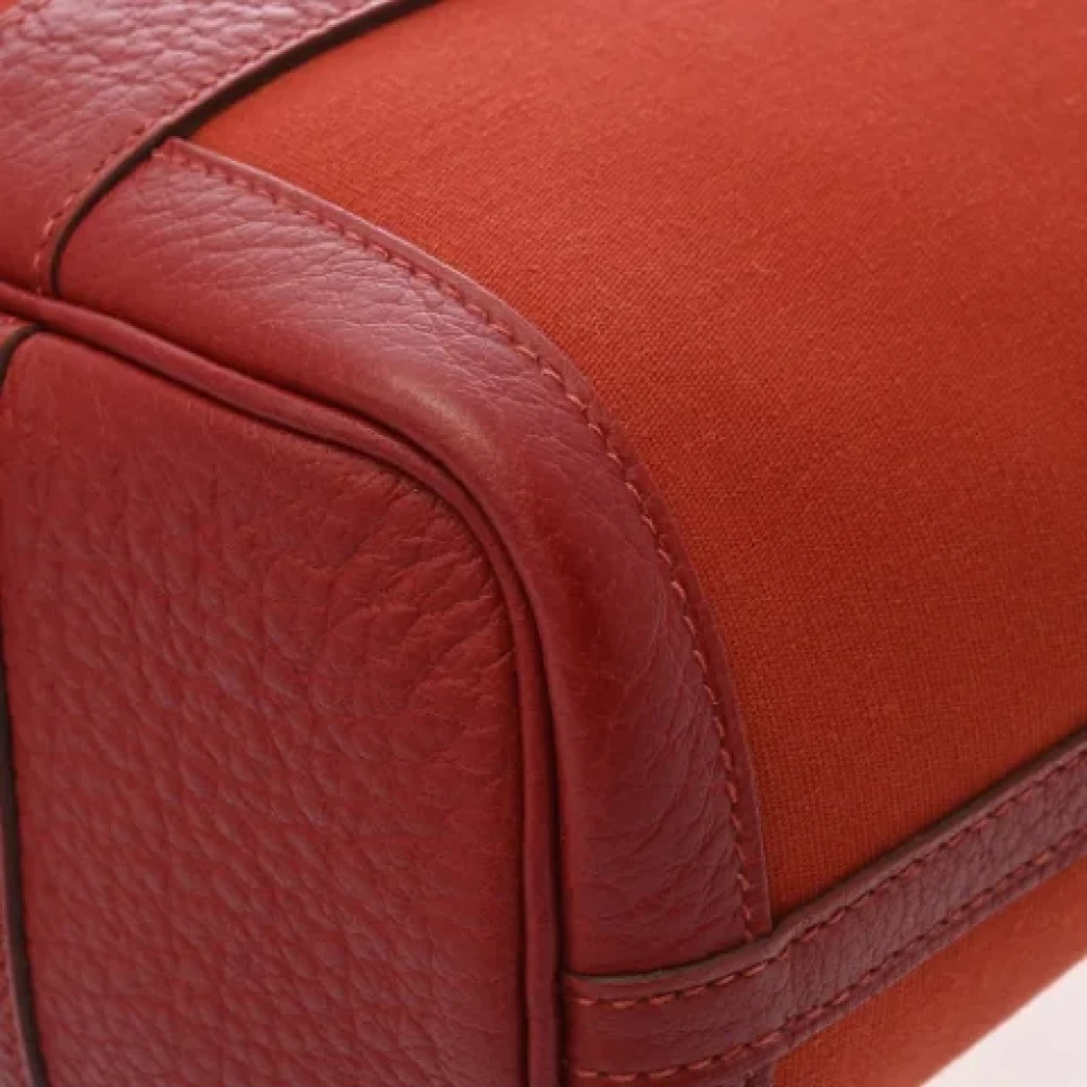Hermès Vintage Pre-owned Canvas handbags Orange Dames