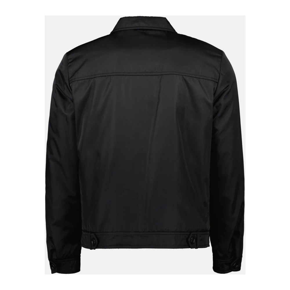 Prada Zwarte Nylon Bomberjack Black Heren