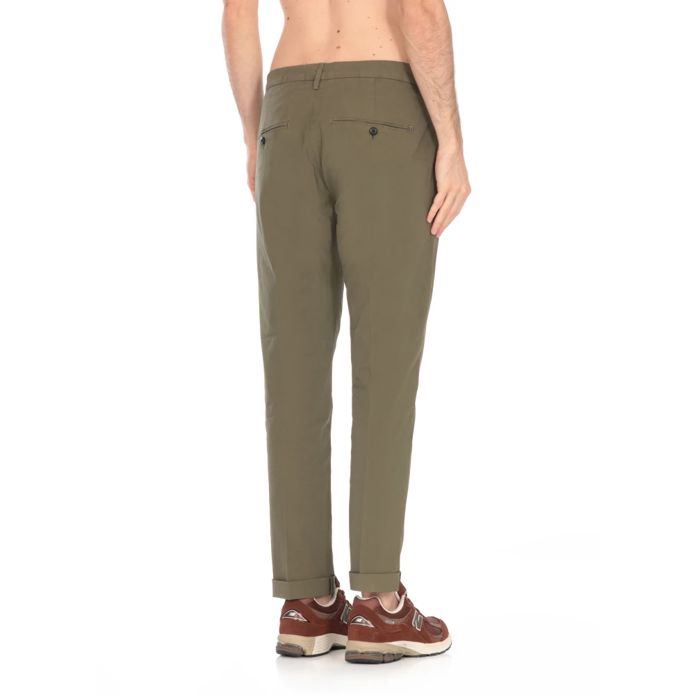 Dondup Groene Katoenen Broek met Zakken Green Heren