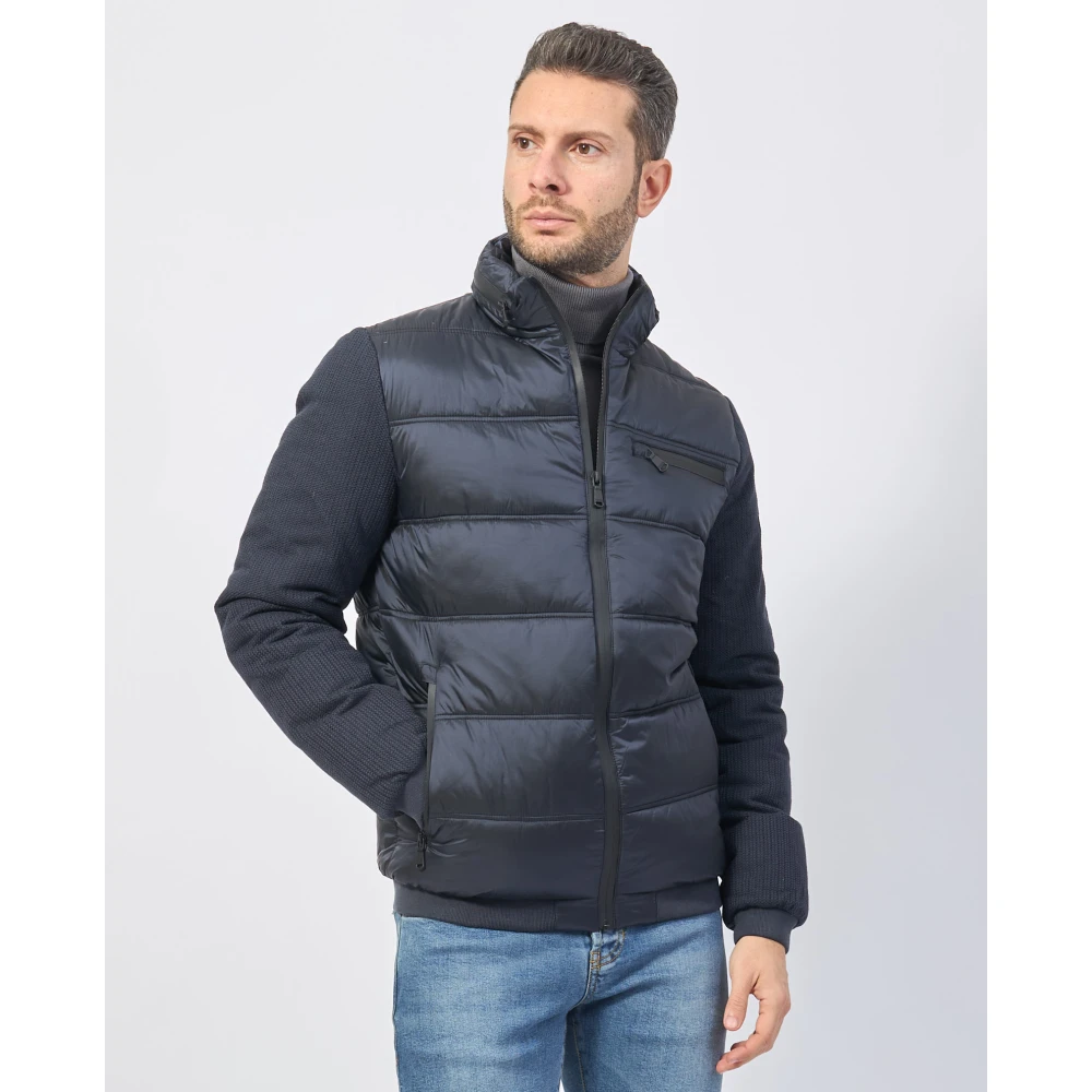 YES ZEE Blauwe Winterjas Blue Heren