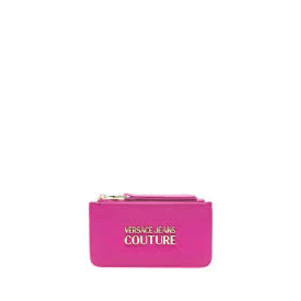 Versace Jeans Couture Fuchsia Synthetisch Leren Portemonnee voor Vrouwen Pink Dames