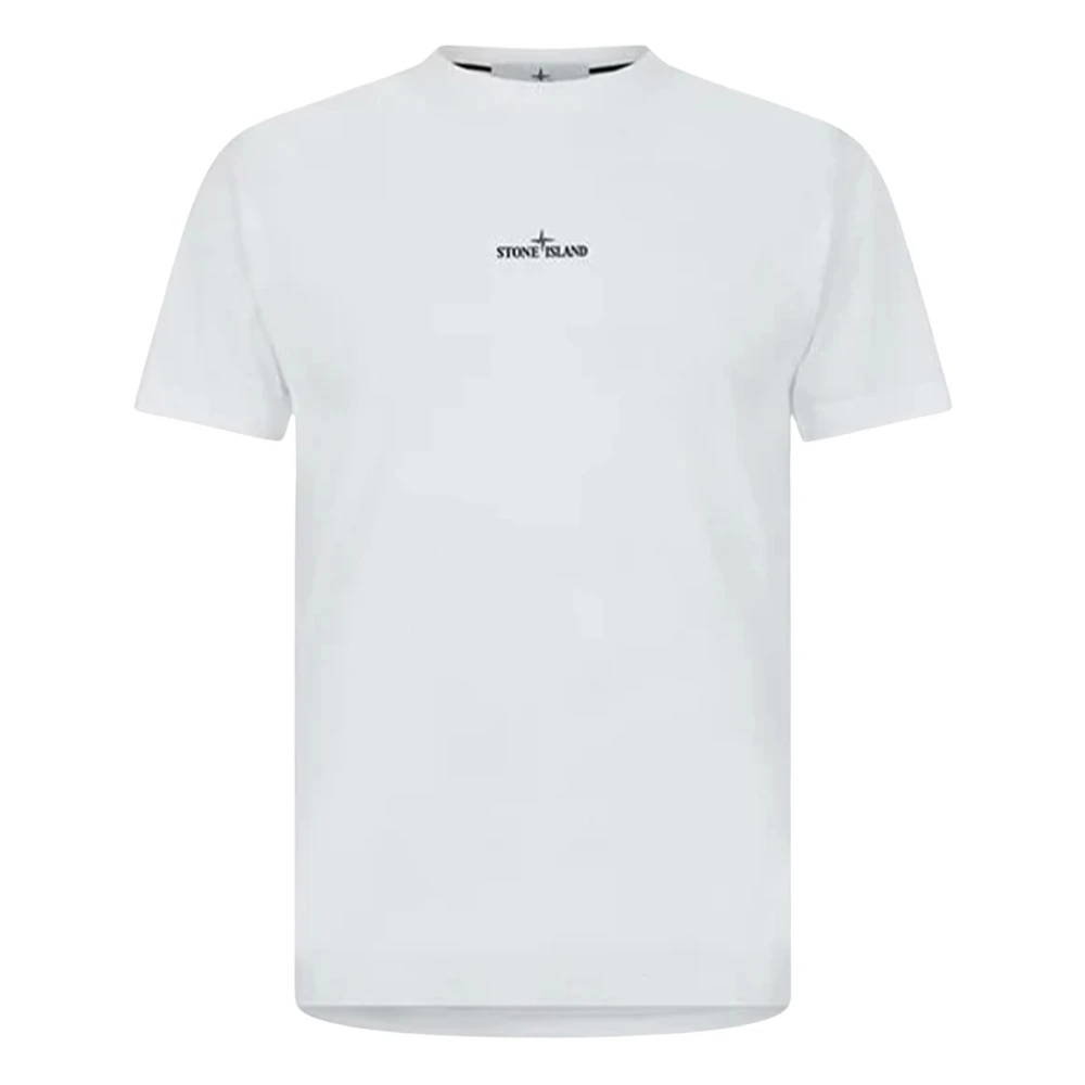 Stone Island Klassiek Wit T-shirt voor Mannen White Heren