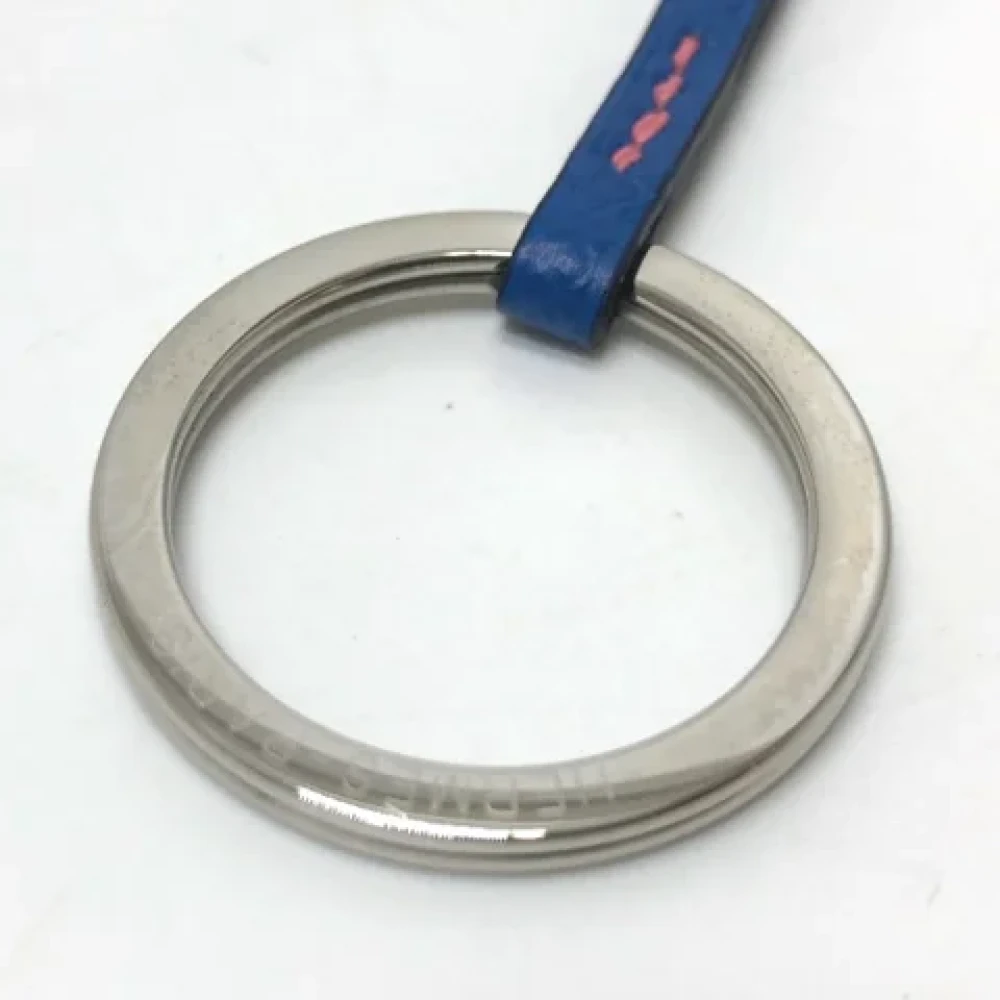 Hermès Vintage Pre-owned Leather key-holders Blue Dames