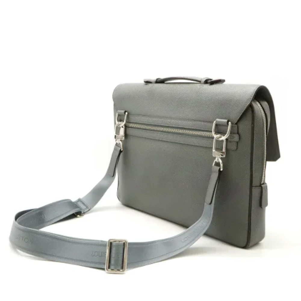 Louis Vuitton Vintage Pre-owned Leather louis-vuitton-bags Gray Heren