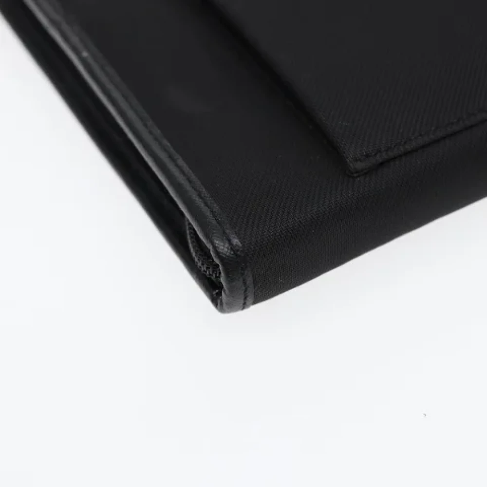 Burberry Vintage Pre-owned Canvas clutches Black Dames