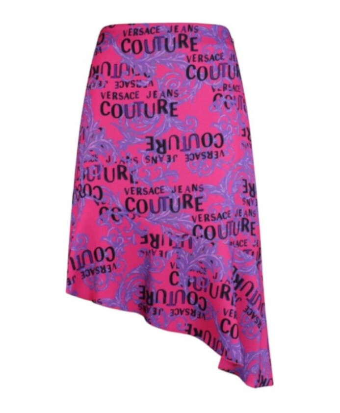 barok-logo-print-fuchsia-violet-midi-rok-maat-42