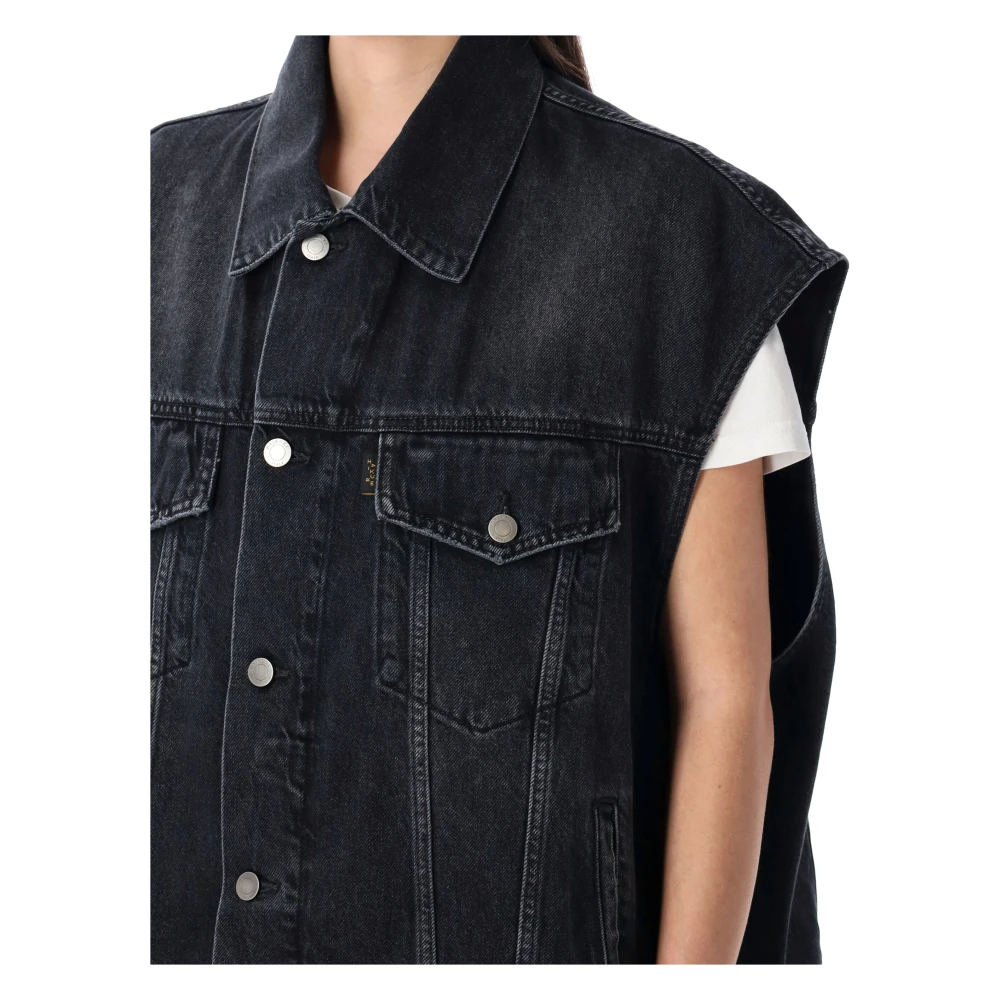Haikure Denim Vest Black Dames