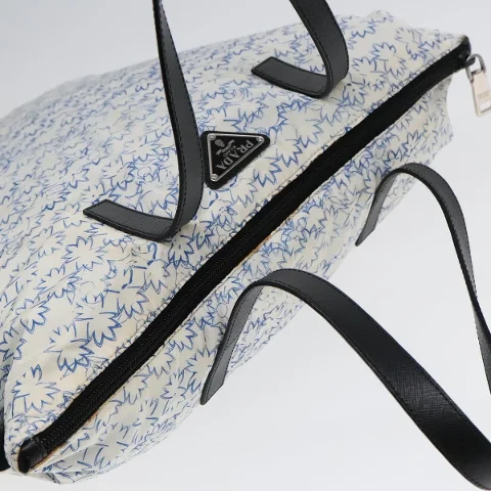 Prada Vintage Pre-owned Nylon prada-bags White Dames