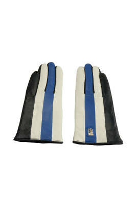 chic-blue-and-black-leather-gloves