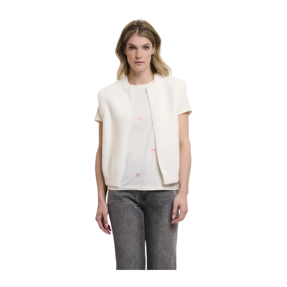 Rino&Pelle Kort Gilet Elona Sneeuwwitje White Dames