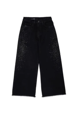 Jeans med strassapplikationer
