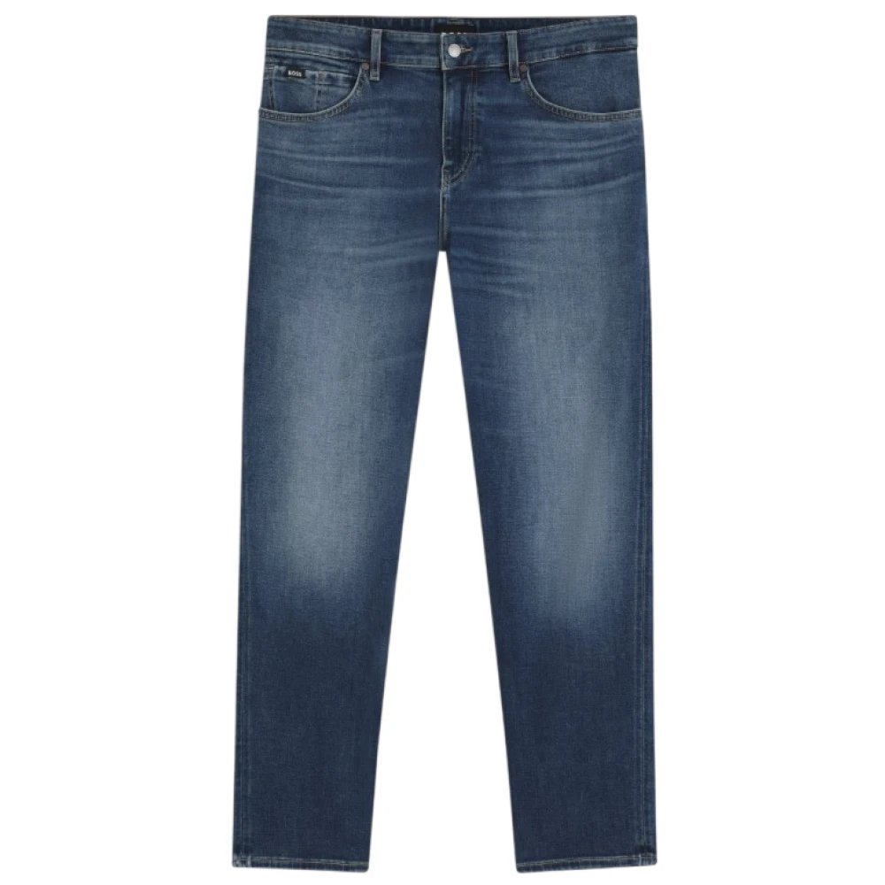 Hugo Men's Blue Slim Fit Jeans, W32 L32, Maine Regular-Fit Jeans
