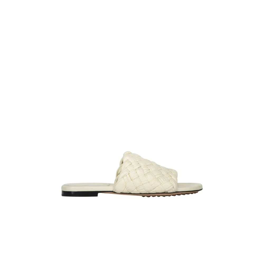 Bottega Veneta Women's White Lamb Leather Mules