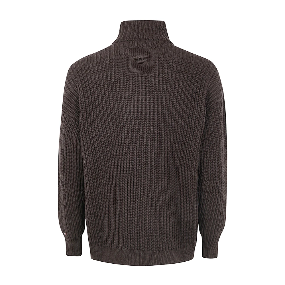 Emporio Armani Bruin Melange Blouson Jack Brown Heren