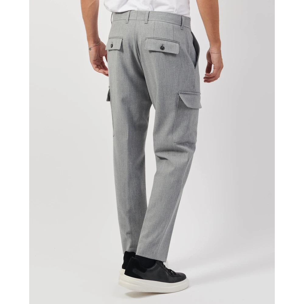 Hugo Boss Relaxed Fit Cargo Broek Grijs Gray Heren