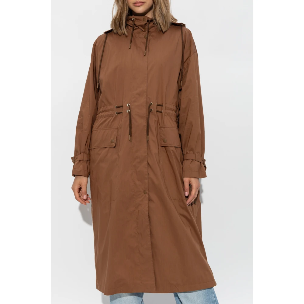Max Mara Parka met trekkoord Augusta Brown Dames