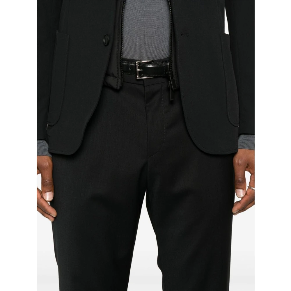 Hugo Boss Wollen Broek voor Mannen Black Heren