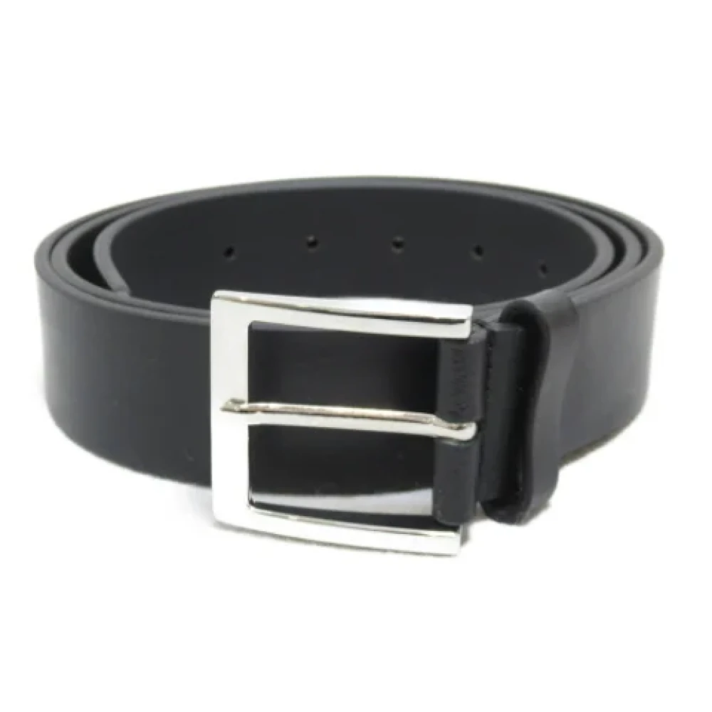 Armani Pre-owned Leather belts Black Dames