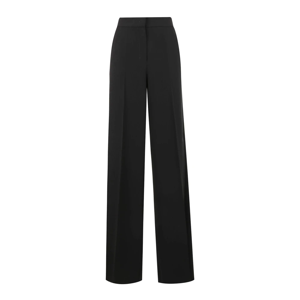 Max Mara Elegante Zwarte Straight Leg Broek Black Dames