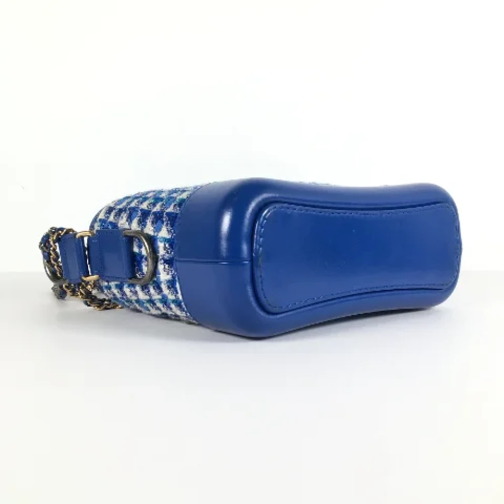Chanel Vintage Pre-owned Leather chanel-bags Blue Dames
