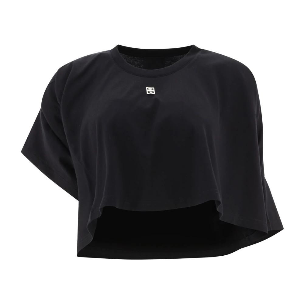 Givenchy Cropped T-Shirt van 100% katoen Black Dames