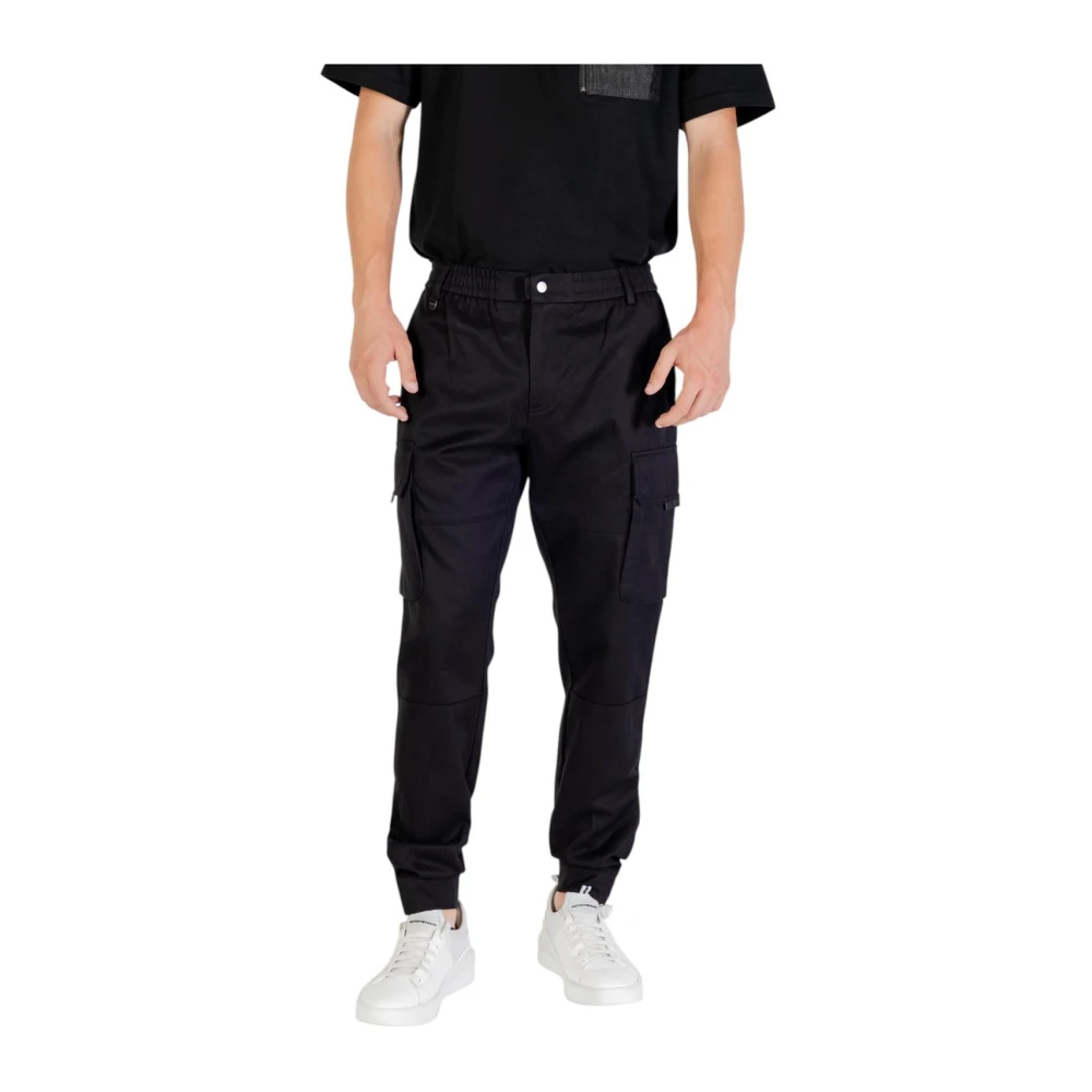 Antony Morato Men's Black Tailored Trousers With Zip Fastening
