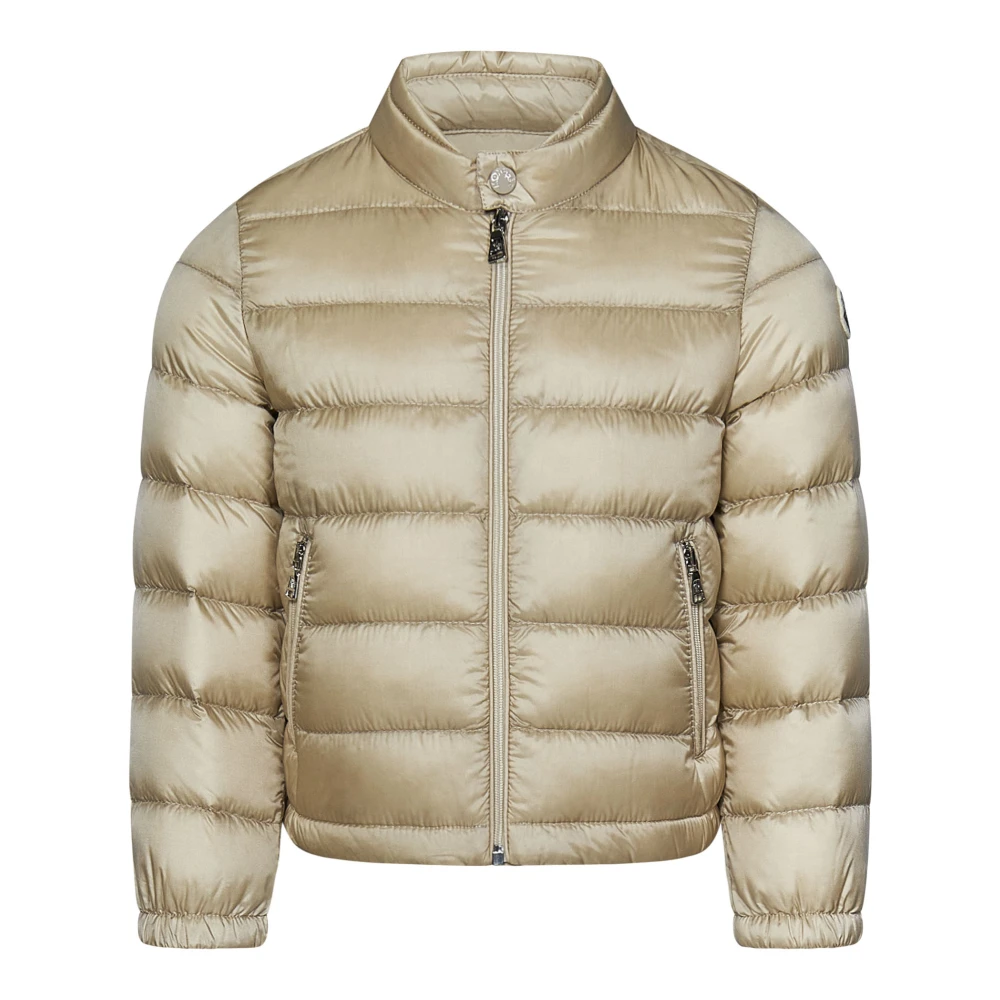 Moncler Barn Beige Quiltad Jacka Beige, Pojke