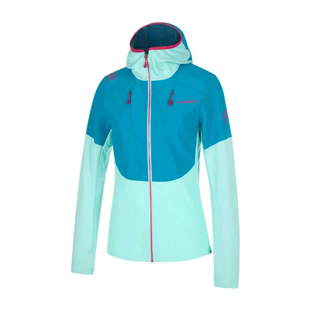 La sportiva Turquoise Crystal Tech Hoody voor Vrouwen Blue Dames