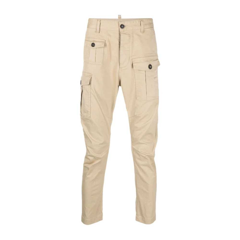 Dsquared2 Men's Beige Slim-Fit Trousers,, Fashionable Clothing Collection 3XL