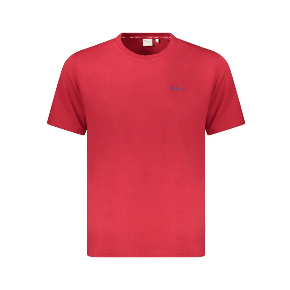 Pepe Jeans Connor Contrast T-Shirt - Male - T-Shirts - Red - S - Tops