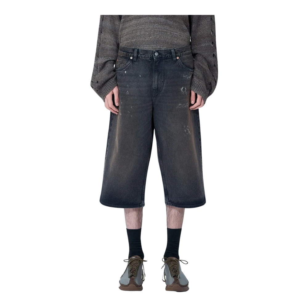 Our Legacy Capri Cut Shorts - Male - Denim Shorts - Black - L - Shorts