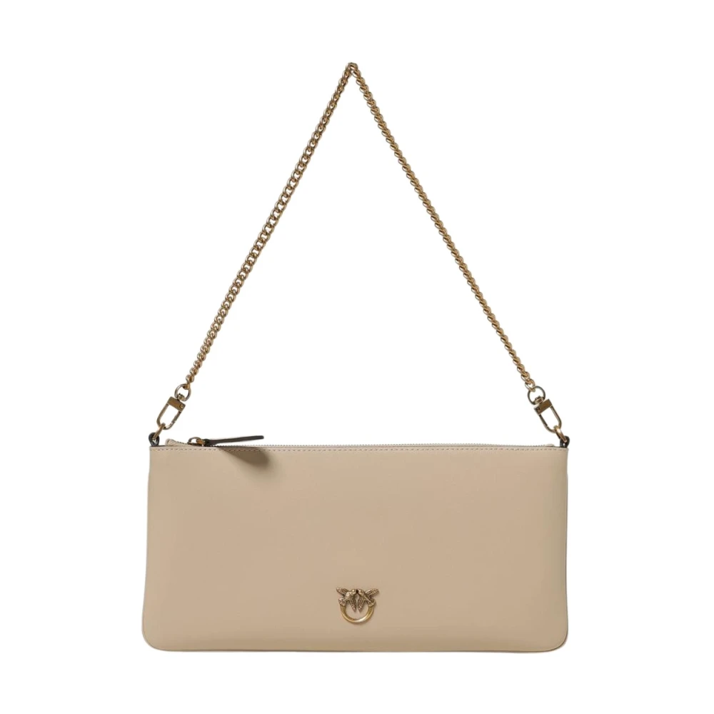 Pinko Women's Beige Shoulder Bags, One Size, Chain Shoulder Bag
