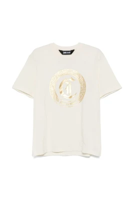 Bomullst-shirt med logotyp