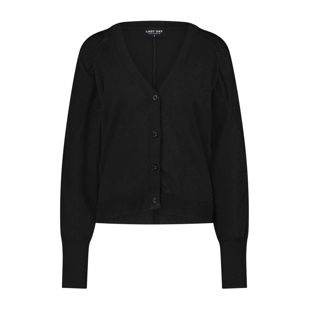 Lady Day Augustus Lurex Zwart Vest Black Dames