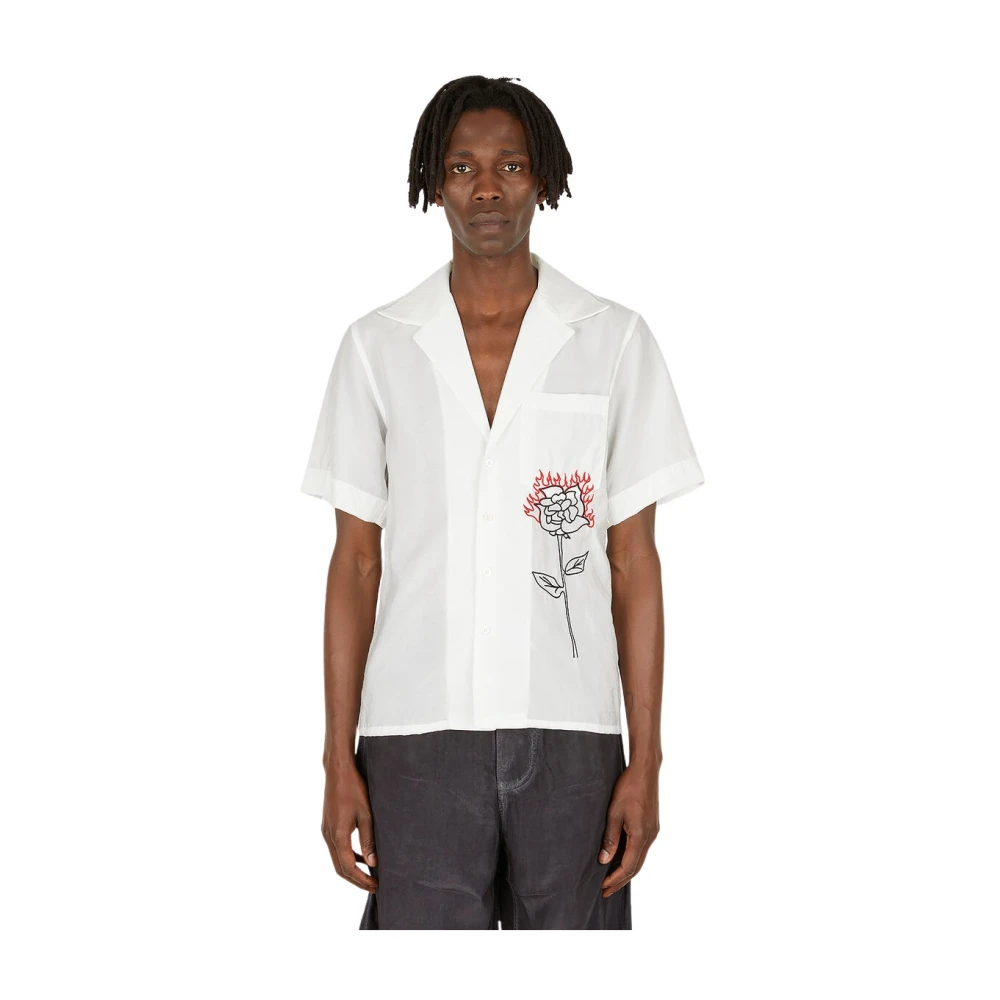 JordanLuca Aldebaran Korte Mouw Overhemd White Heren