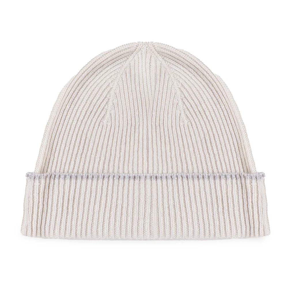 Eleventy Kasjmier Beanie Muts Licht Grijs Gray Heren