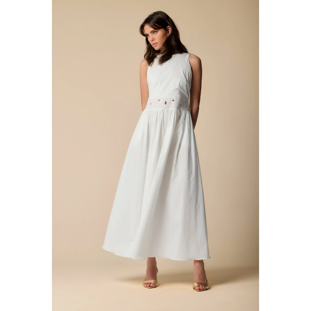 Kocca Elegante Maxi Jurken voor Vrouwen White Dames