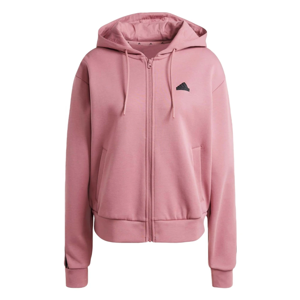 Adidas Future Icons 3 Strepen Hoodie Pink Dames