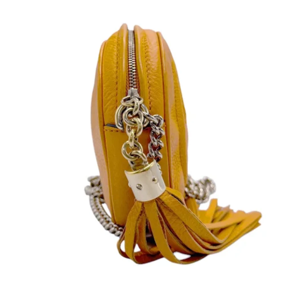 Gucci Vintage Pre-owned Leather shoulder-bags Orange Dames
