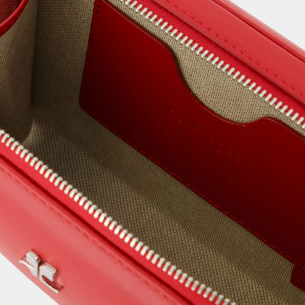 Courrèges Rode Leren Cloud Chained Tas Red Dames
