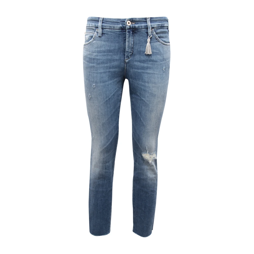 Cycle Women's Blue Vintage Skinny Ankle Trousers - Slim Fit Jeans - W29 - Jeans