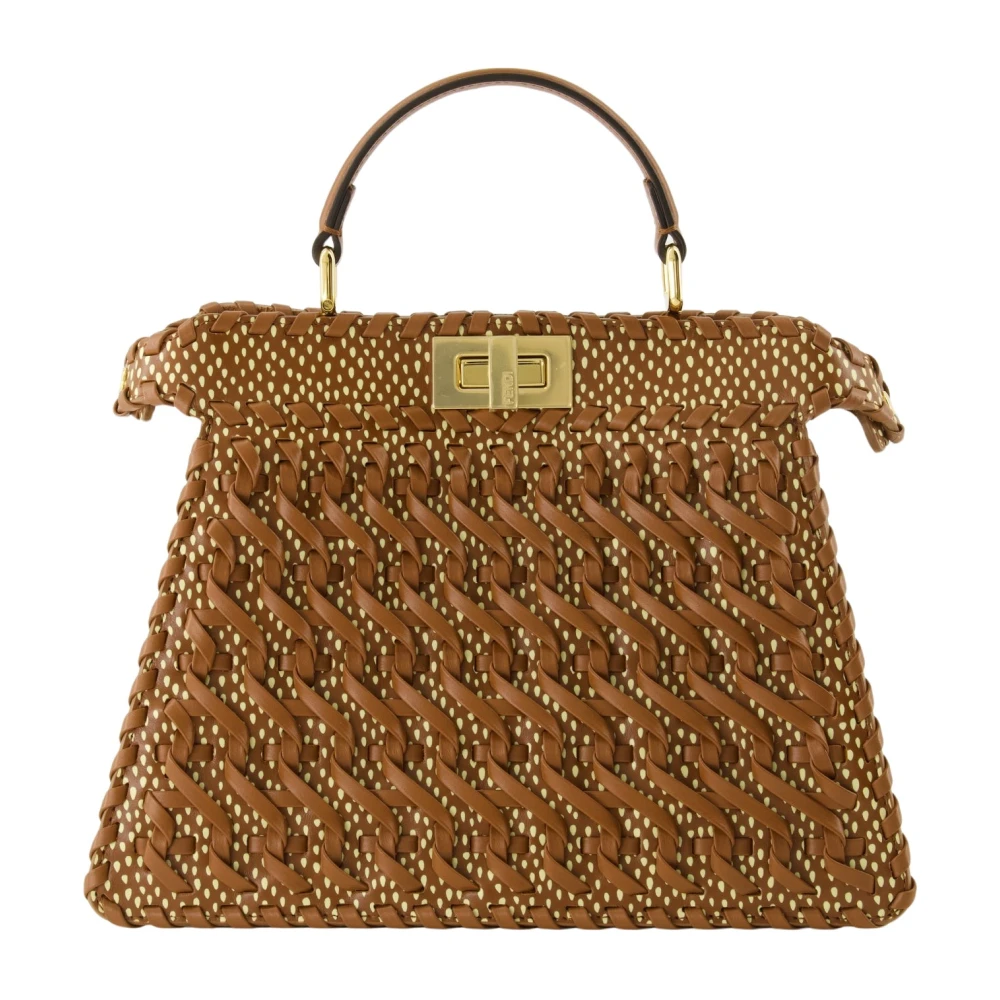 Fendi Brown Handbags, Female, One Size, Peekaboo I See U Small